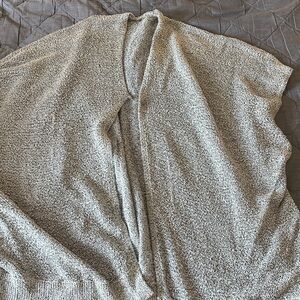 Light Gray Knit Wrap Scarf - Classic Cozy Layer